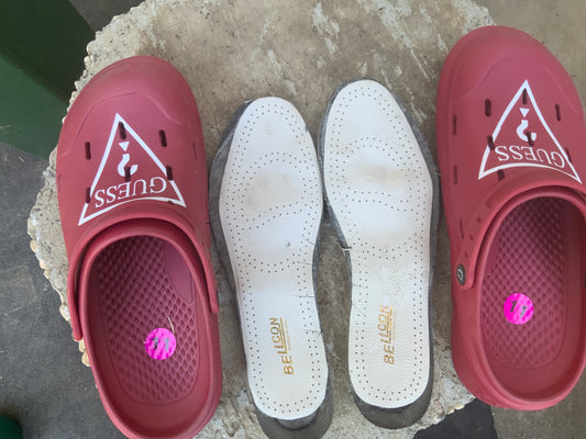 Natural walking, double thick insoles