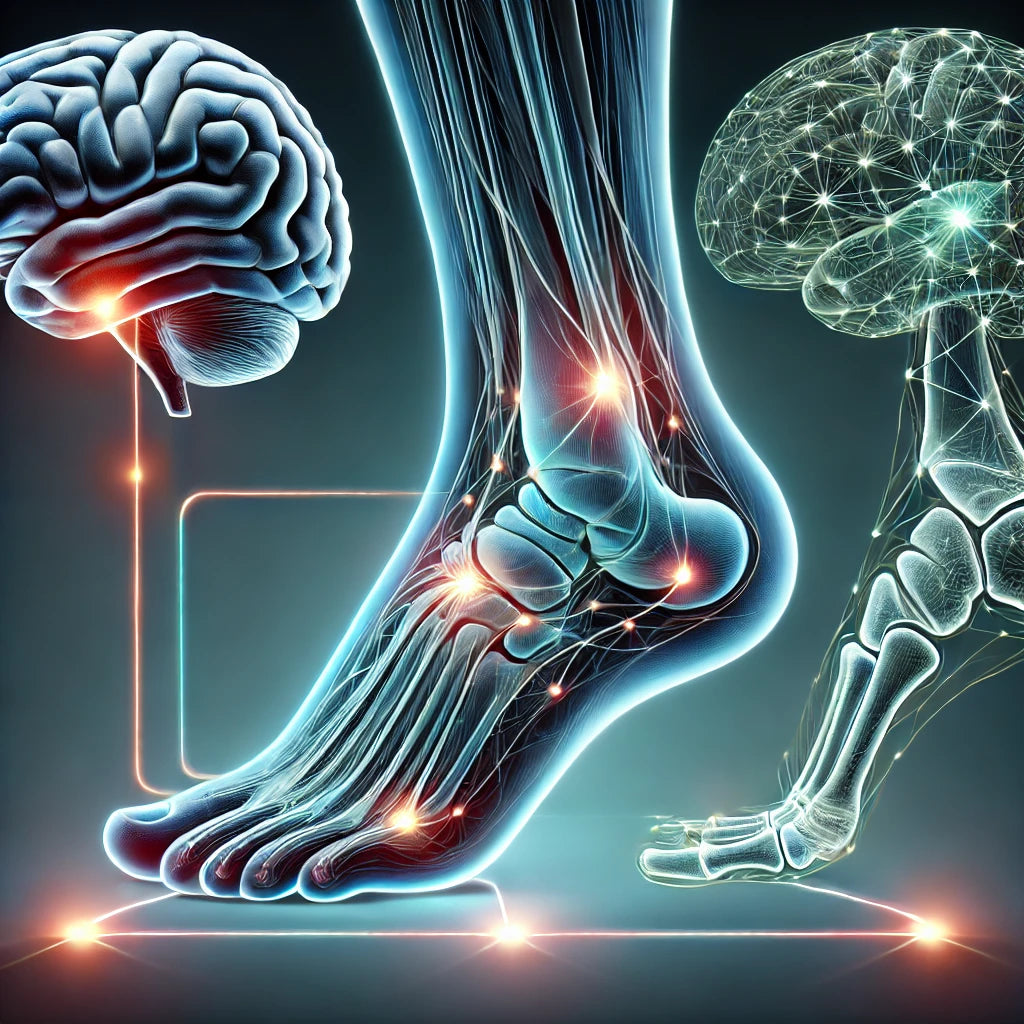 Dual sensory zone of the foot