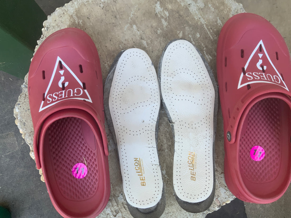 Natural walking, double thick insoles